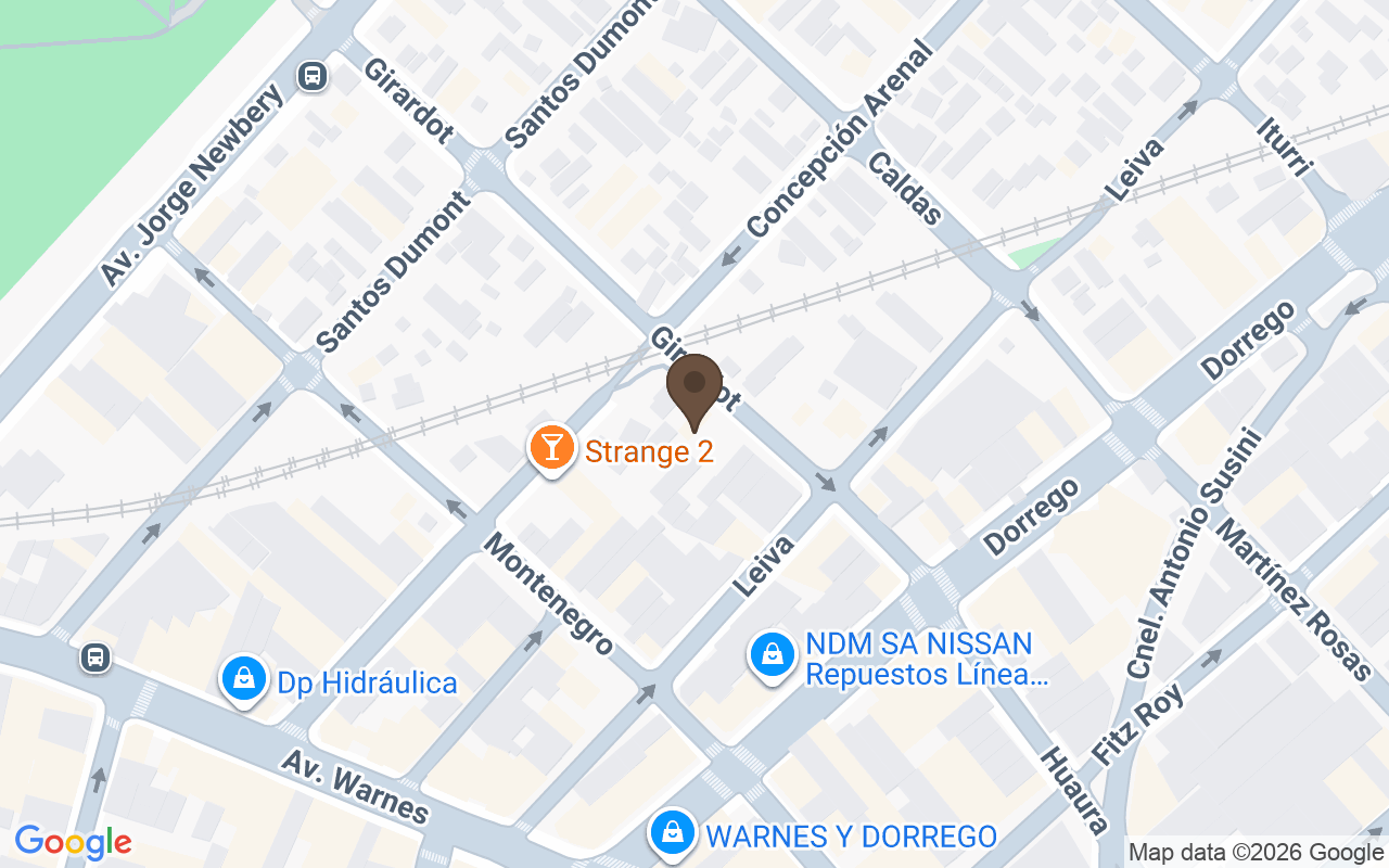 Karte mit Friedhof La Chacarita, Buenos Aires
