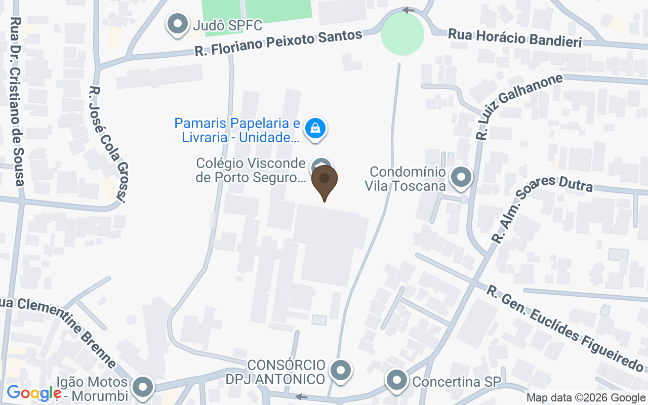Mapa que sitúa Cementerio de Morumbi, São Paulo