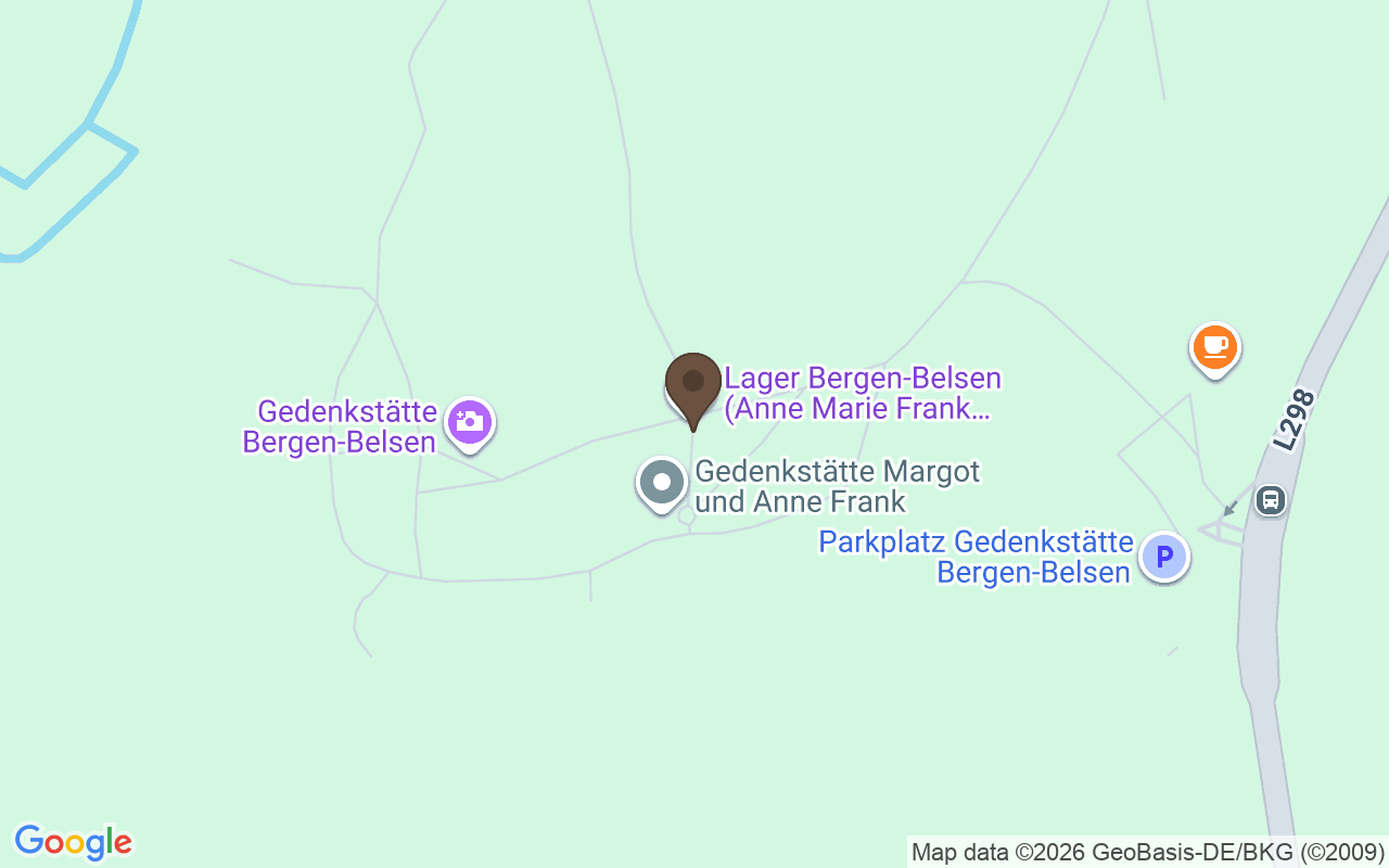 Karte mit Gedenkstätte Bergen-Belsen, Lohheide, Niedersachsen