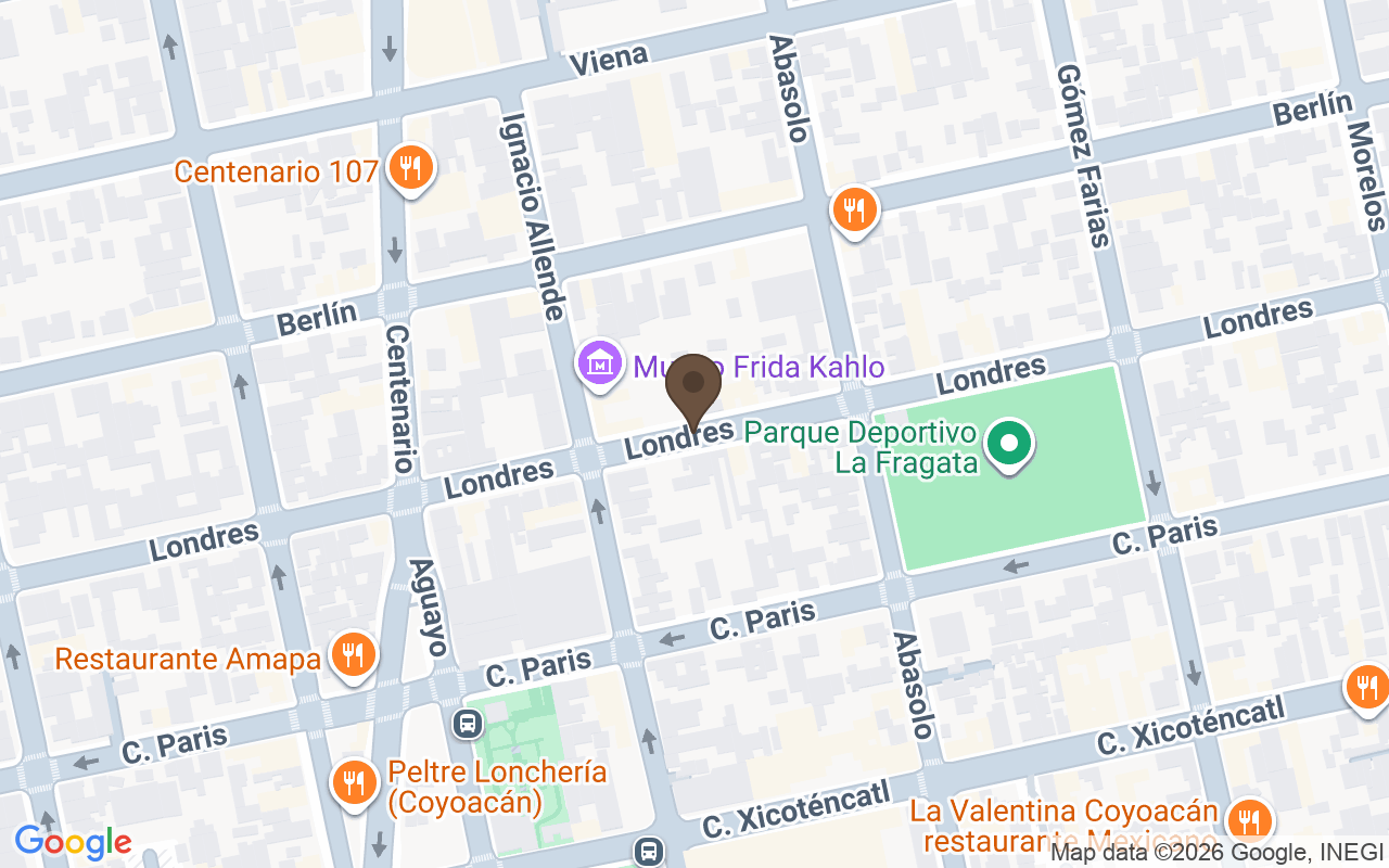Karte mit Asche in der Casa Azul, Coyoacán, Mexiko-Stadt
