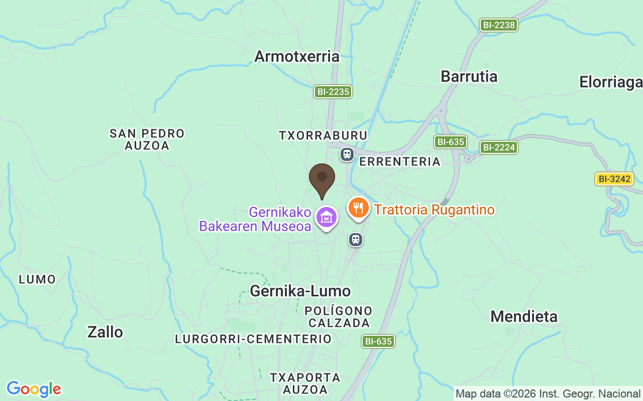 Karte mit Gernika-Lumo, Bizkaia, Baskenland