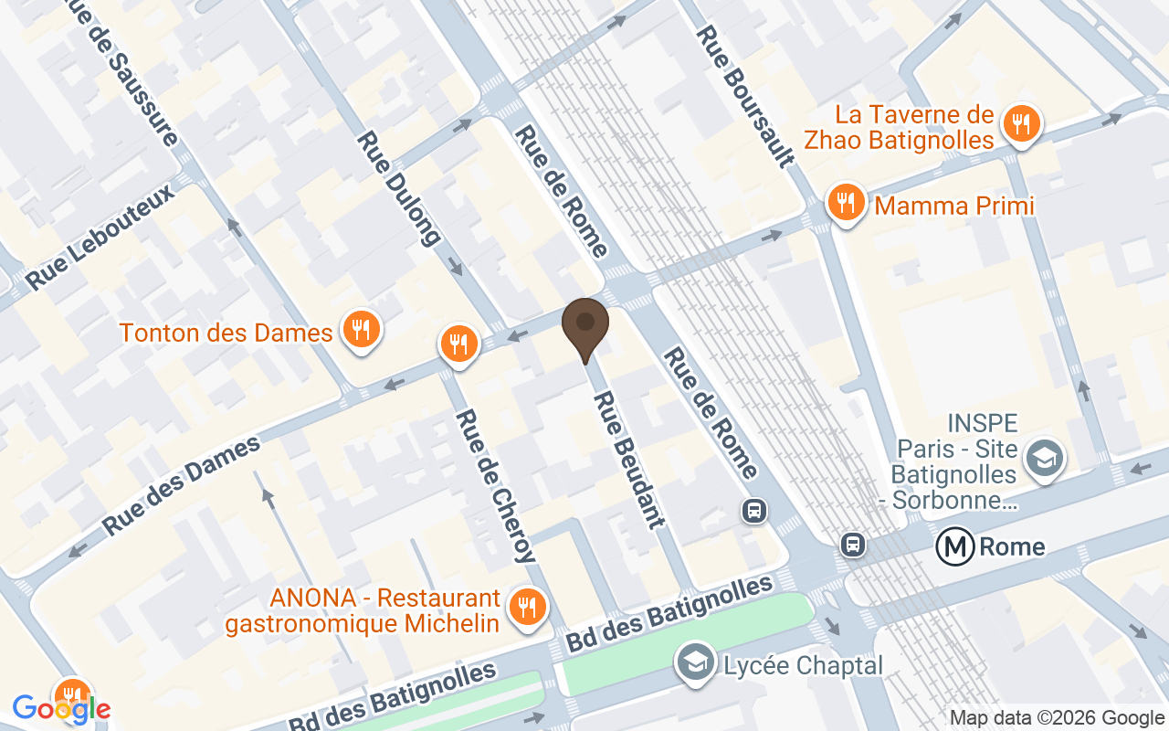 Map showing Cimetière de Levallois-Perret, near Paris