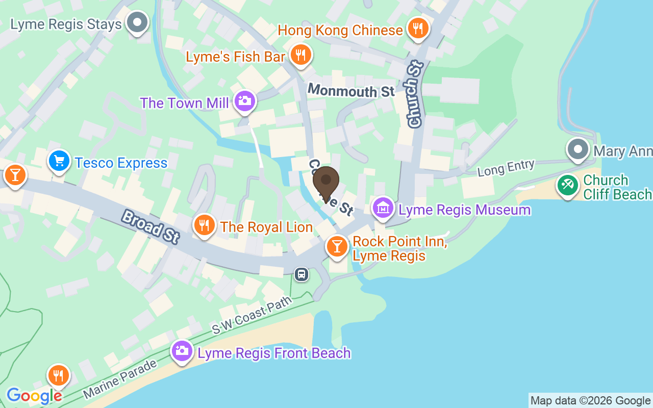 Mapa que situa Adro de St Michael's, Lyme Regis, Dorset