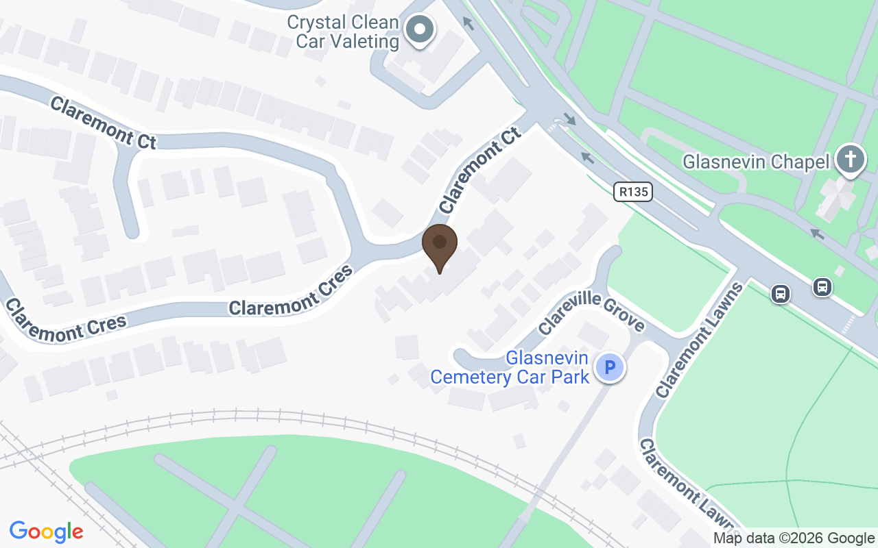 Mapa que sitúa Cementerio de Glasnevin, Dublín