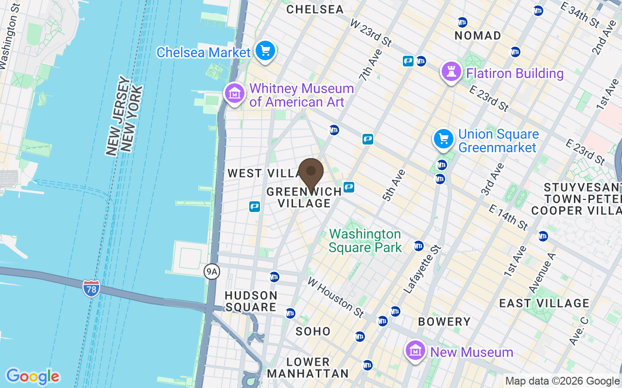 Mapa que sitúa Stonewall Inn, Christopher Street, Greenwich Village, Nueva York