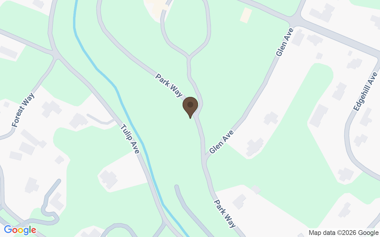 Karte mit Glenmont, Llewellyn Park, West Orange, New Jersey