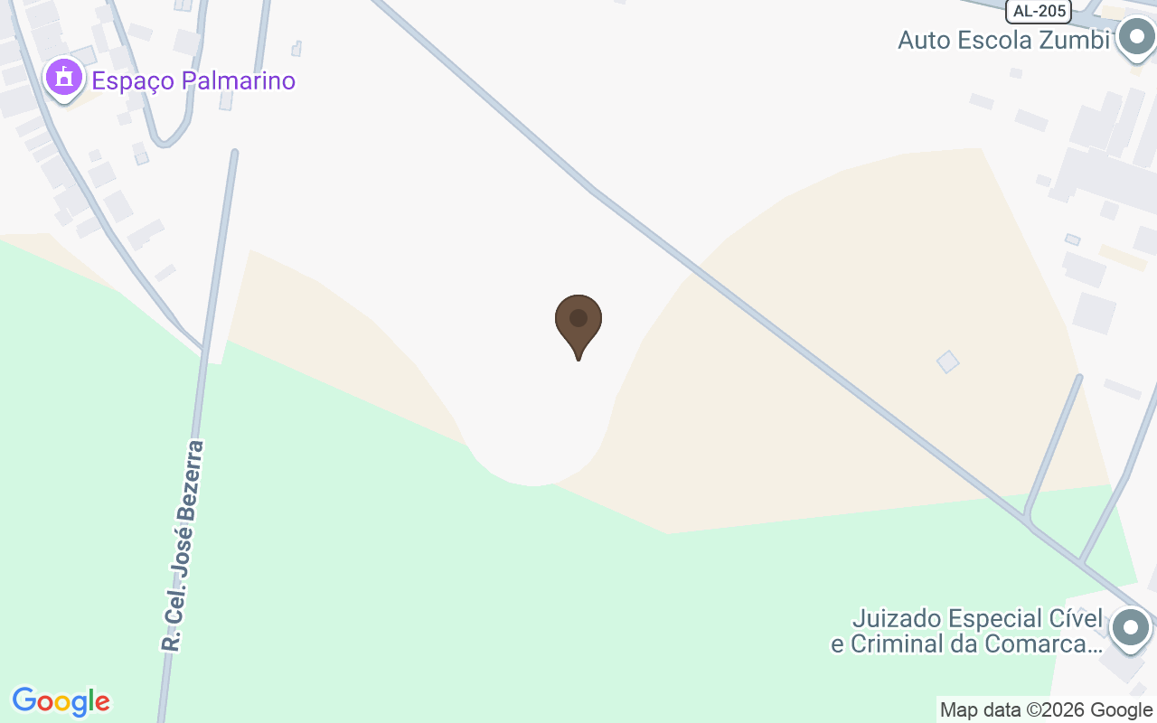 Karte mit Serra da Barriga, União dos Palmares, Alagoas